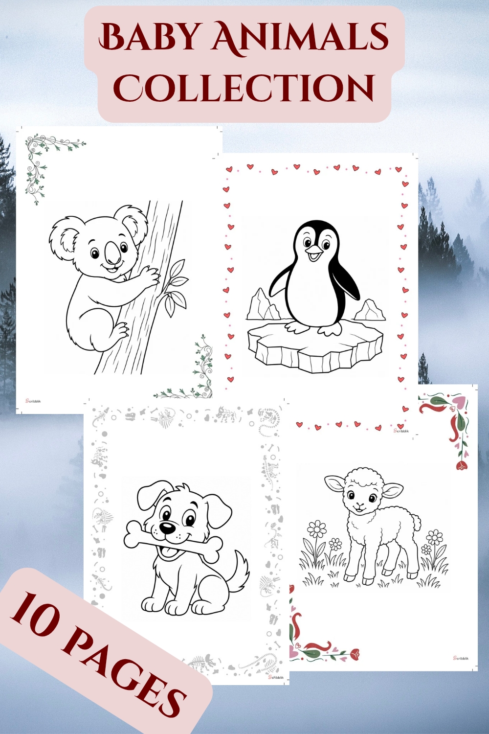 Baby Animals Coloring Pages