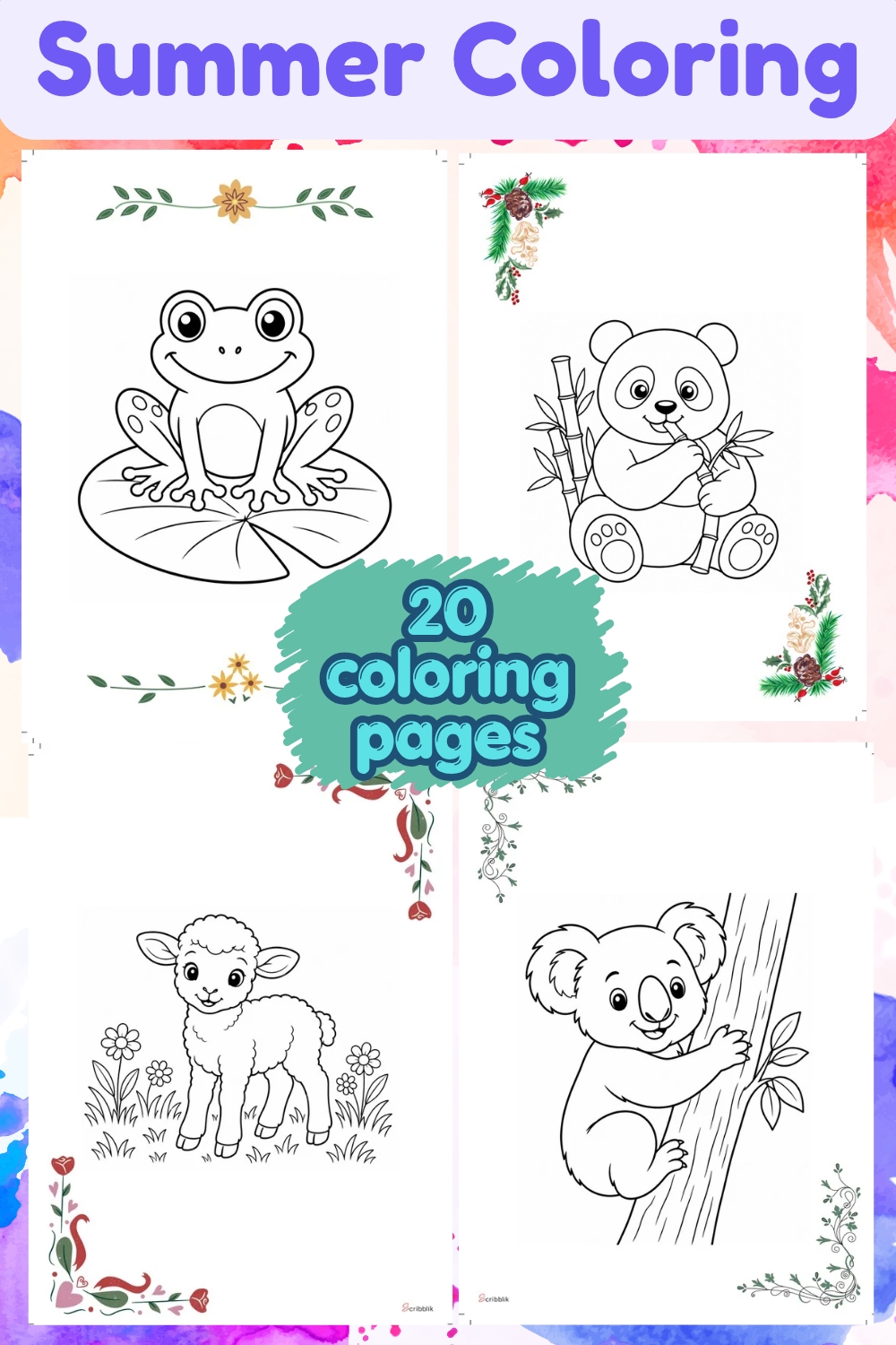 Summer Coloring Pages Collection